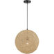 Entwined 1 Light 16 inch Coal Pendant Ceiling Light